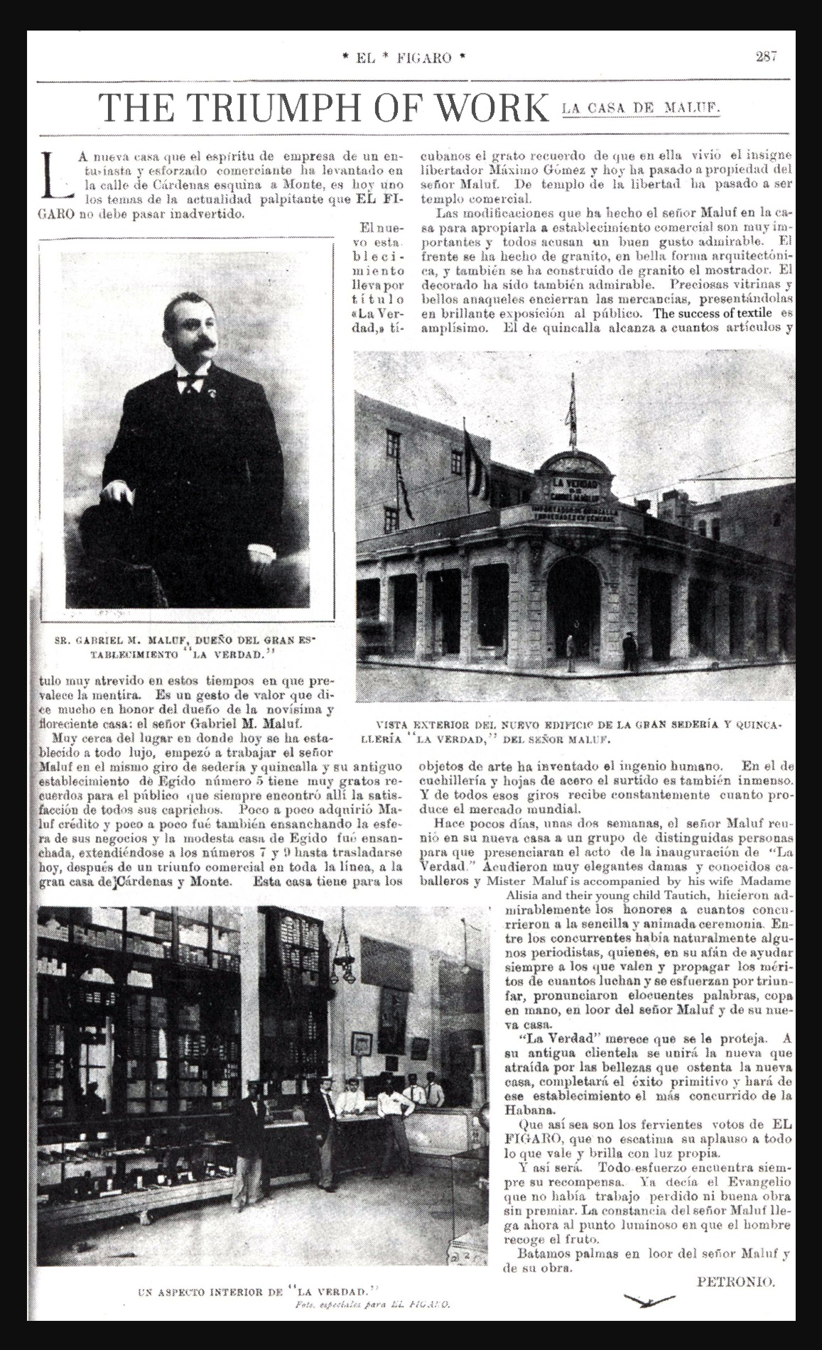 Page of El Fígaro, 1912