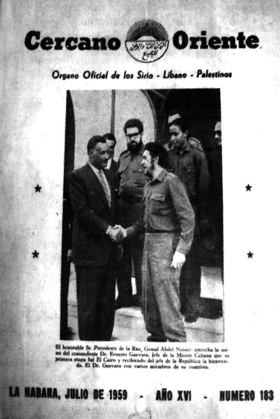 Front page of El Cercano Oriente