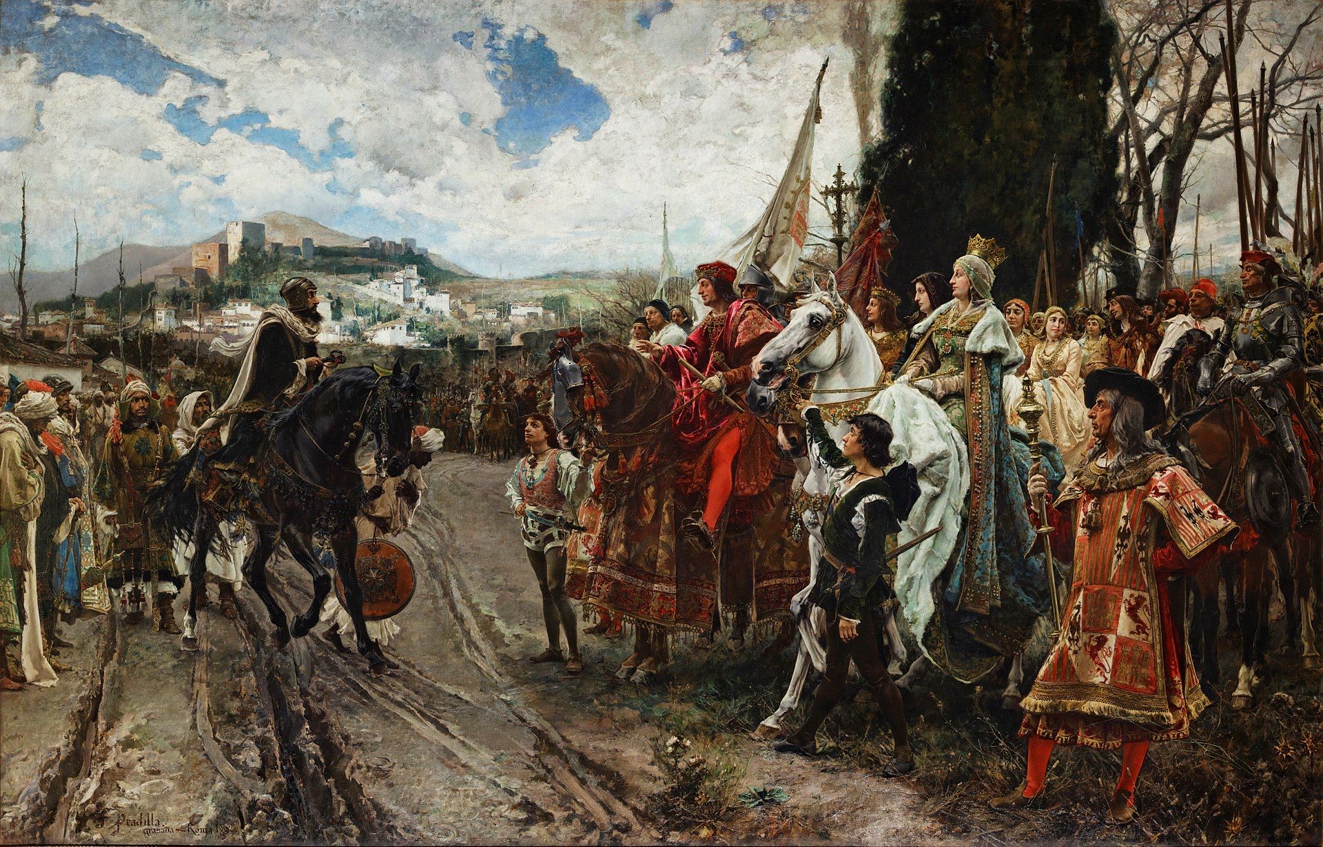The Capitulation of Granada, painting by Francisco Pradilla Ortiz