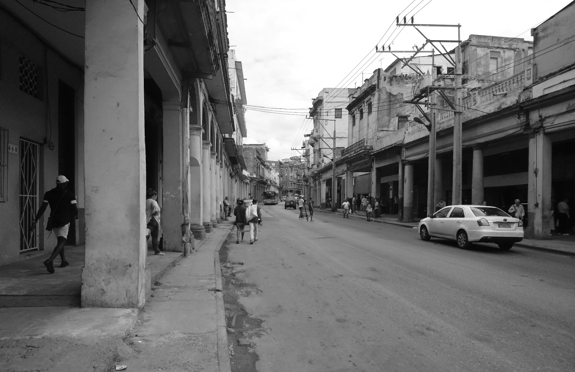 Calle Monte with Arab-owned storefronts marked