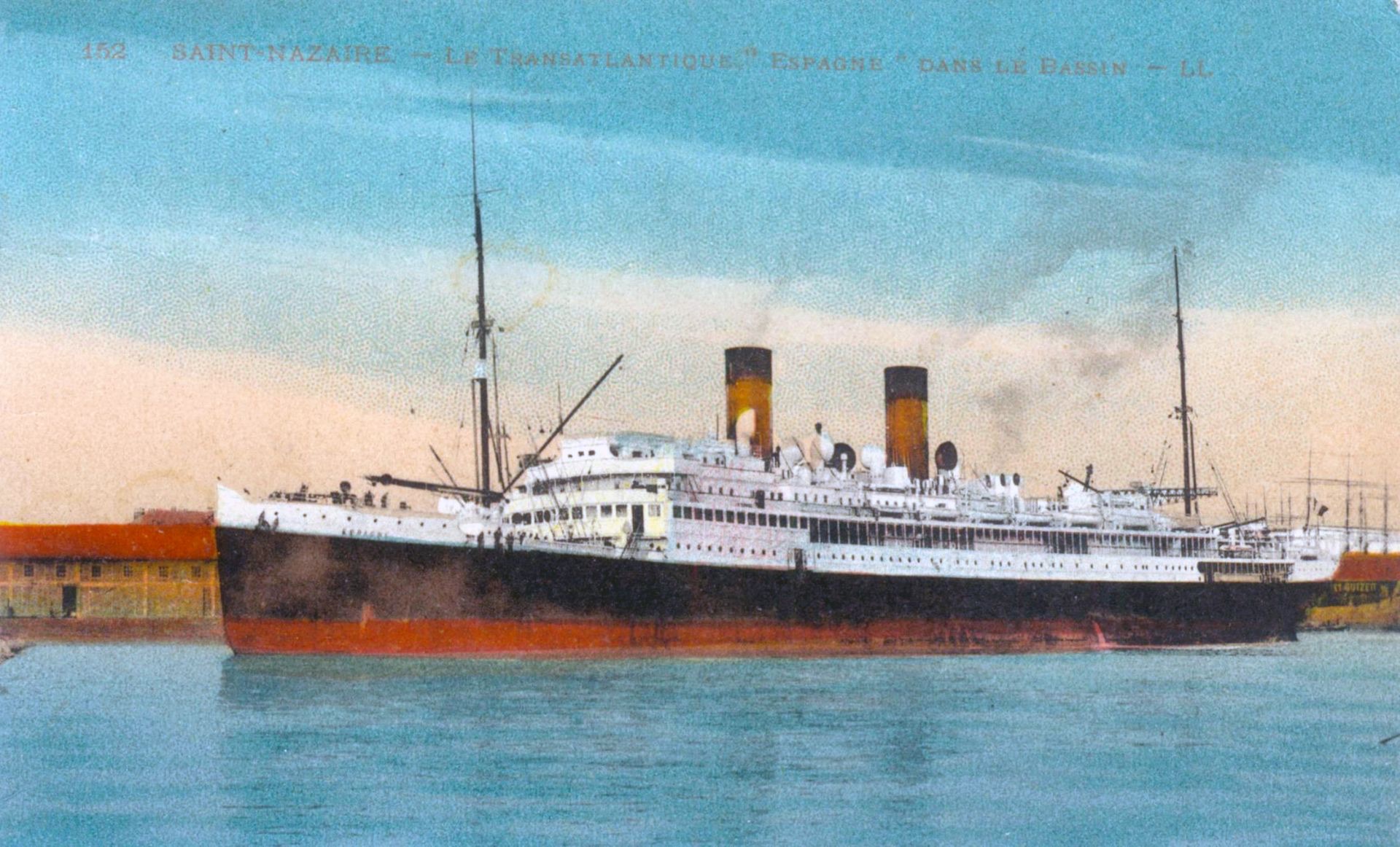 The transatlantic steamship SS Espagne